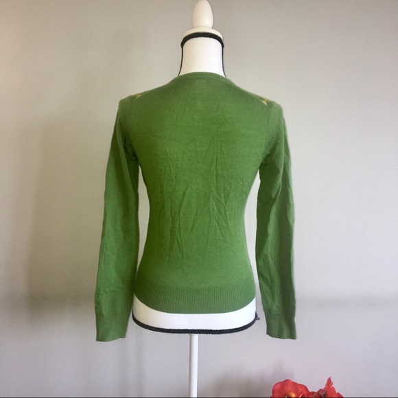 J. Crew Sweaters J Crew Argyle Jackie Cardigan 0 Merino Wool Poshmark